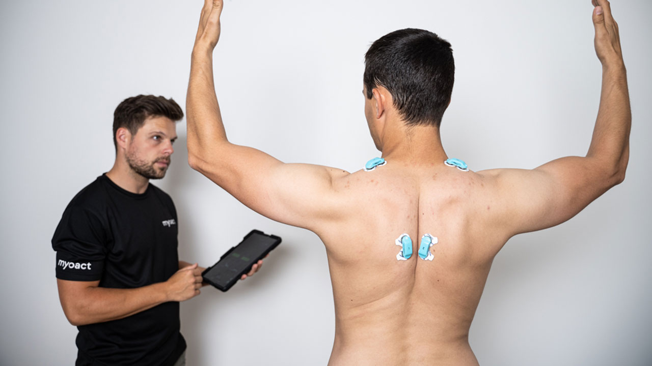 Mapping-Upper-Trap-und-Lower-Trap Die myoact App führt Arzt oder MFA durch einen vordefinierten Mapping Ablauf um standardisierte Messergebnisse zu erzeugen.